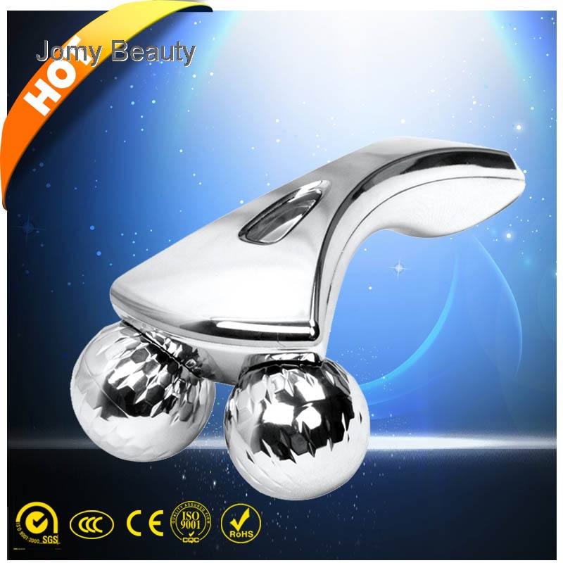 Silver 3d y shape solar energy beauty roller/mini y lifting solar massager