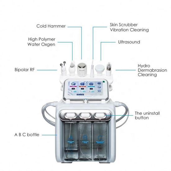 H2 O2 Korea 6 in 1 hydra facial skin care beauty machine